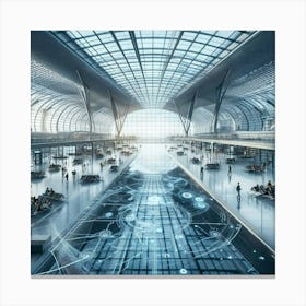 Futuristic Airport 1 Canvas Print