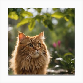 Portrait Of A Cat Canvas Print