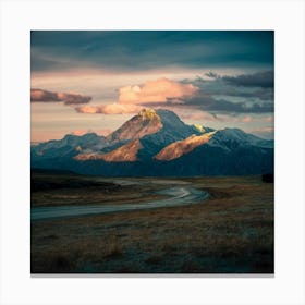 Majestic Mountain Twilight Canvas Print