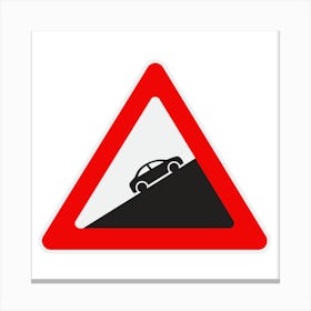 Road Sign.A fine artistic print that decorates the place.30 Canvas Print
