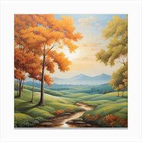 Autumn In The Mountains Canvas Print