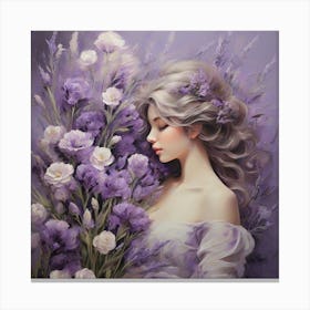 Lavender flower Canvas Print