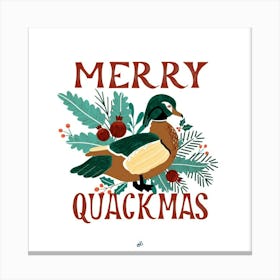 Merry Quackmas Canvas Print