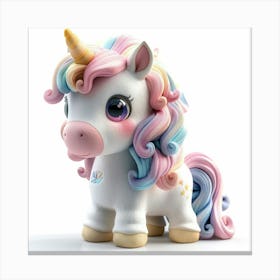 Unicorn Figurine 50 Canvas Print