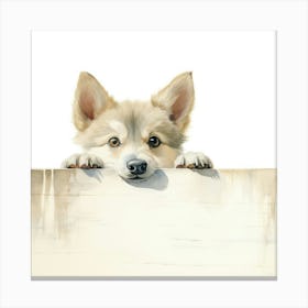 Huskie Puppy Canvas Print