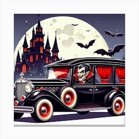 Dracula Car 2 Canvas Print