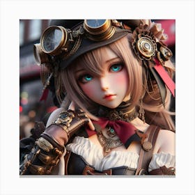 Steampunk Doll 1 Canvas Print