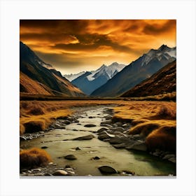 Whispering Waters of Arthur's Pass Canvas Print