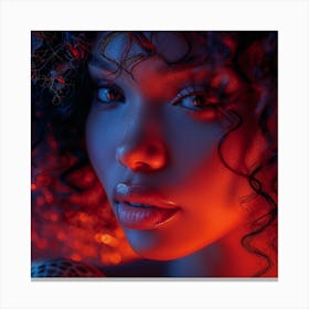 Portrait Of African American Woman Canvas Print