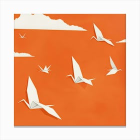 Origami Cranes Canvas Print