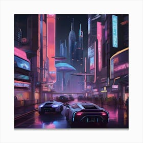 Futuristic City 20 Canvas Print