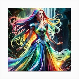 Rainbow Woman 2 Canvas Print