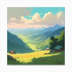Landscape Painting 126 Canvas Print