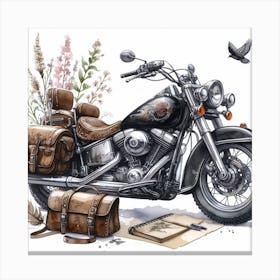 Motorcycle 4 Canvas Print