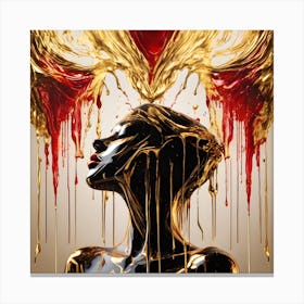 Gold & Red Canvas Print