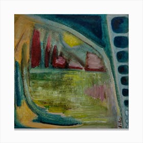 View From  My Window, Wall Abstract Art Canvas Print