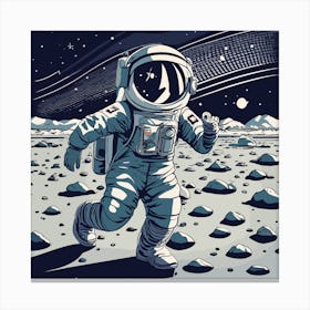 Walk on moon Canvas Print