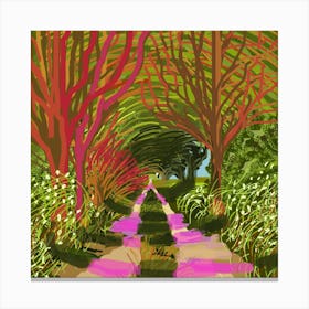 Tree Tunnel Summer Canvas Print