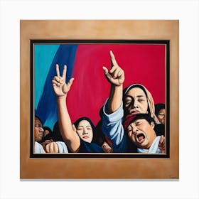 People's Freedom painting Canvas Print