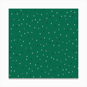 Green Dots Canvas Print