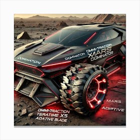 A Futuristic Car Inspired By The Martian Dominion Canvas Print