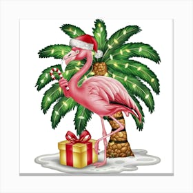 Pink Flamingo Canvas Print