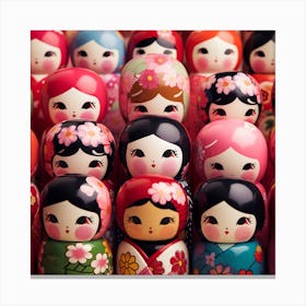 Asian Dolls 10 Canvas Print