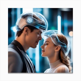 Futuristic Couple 151 Canvas Print