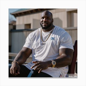 Shaquille O'neal AI Canvas Print