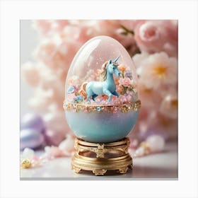 Unicorn Easter Egg Canvas Print