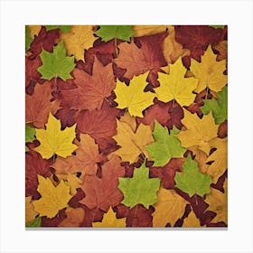 Autumn Leaves Background 2 Canvas Print
