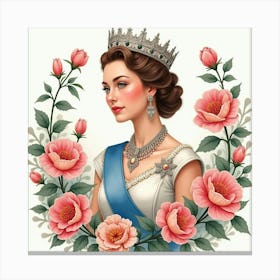 Elegant Young Queen 3 Canvas Print