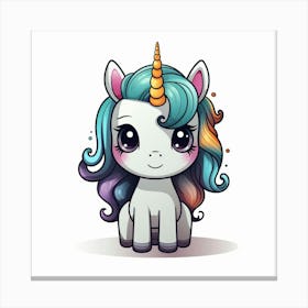 Cute Unicorn 111 Canvas Print