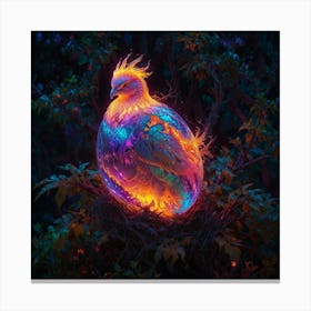 Phoenix Bird In The Night 1 Canvas Print