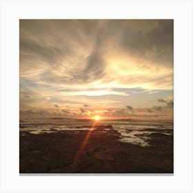 Sunset on Beach in Costa Rica 2 Canvas Print