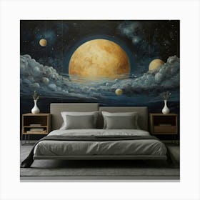 Planets Wall Mural Canvas Print