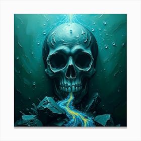 Skull Of The Ocean Canvas Print