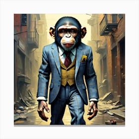 Monkey Mafia Canvas Print