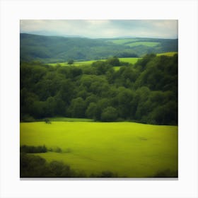 Green Field Canvas Print