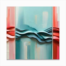 Abstract Wave Painting Canvas Print