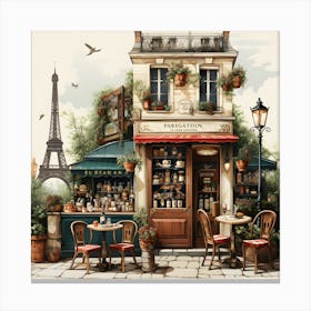 Old Paris By Csaba Fikker 14 Canvas Print
