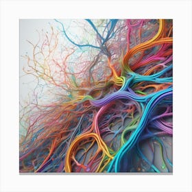 Colorful Tree 3 Canvas Print