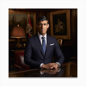 Portrait Of A Businessman Canvas Print