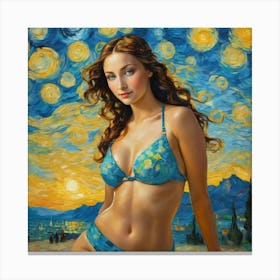 Starry Nightpij Canvas Print