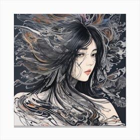 Mysterious Woman Canvas Print