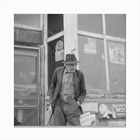 Old Resident Of Margie, Minnesota, A Former Lumberjack By Russell Lee Canvas Print