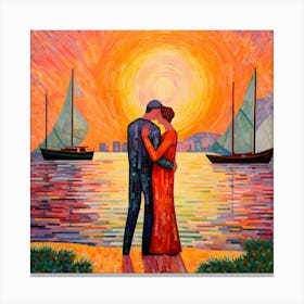 Sunset Embrace Canvas Print