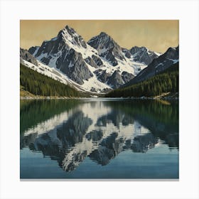 Reflections In A Lake 1 Canvas Print