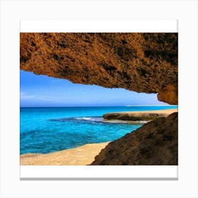 View From A Cave Canvas Print