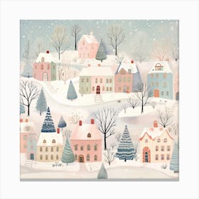 Winter Village 8 Canvas Print